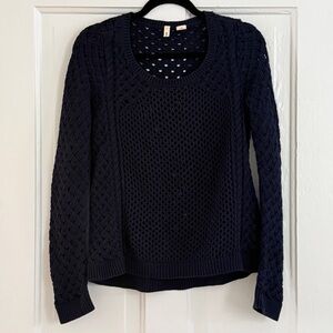 Moth - Navy Crew Neck Sweater